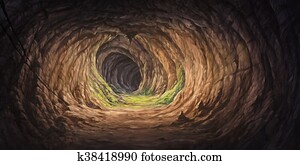 tunnel inside the cave tunnel inside the cave