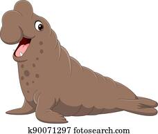 ציור היתולי, פיל של שור, אטום, בלבן, רקע