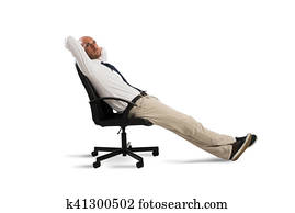 Businessman relax and think