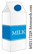 A drawing of a carton of milk Stock Illustration | szo0618 | Fotosearch
