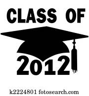 Class of 2012 College High School Graduation Cap Class of 2012 College High School Graduation Cap