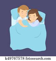 Cute sleeping couple.