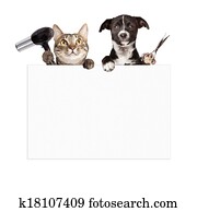 Dog and Cat Grooming Blank Sign Dog and Cat Grooming Blank Sign