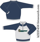 niños, suéter, chaqueta