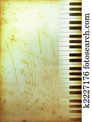 old piano paper old piano paper