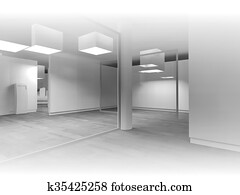  Waiting room in a hospital or clinic with empty space