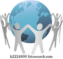 鏈子, 戒指, ......的, 人們, 大約, 行星地球