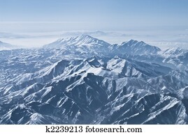 Dramatic mountain ranges in the Rocky Mountains