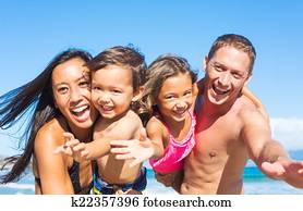 Family on the Beach