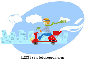 Fast delivery of pizza Fast delivery of pizza