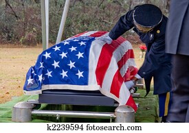 Flag Draped Coffin Flag Draped Coffin
