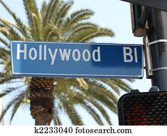 Hollywood Blvd Street Sign Hollywood Blvd Street Sign