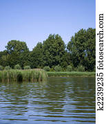 landscape of an open water