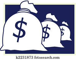 Sack with money