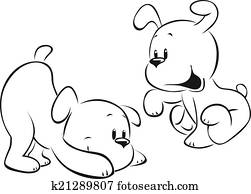 two puppies two puppies