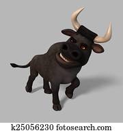Cartoon Bull