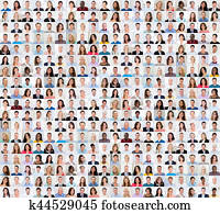 Collage Of A Smiling People Collage Of A Smiling People