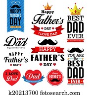 Happy Father's Day Typographical Background Happy Father's Day Typographical Background