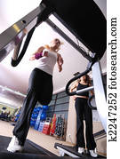 inifinity health and condition concept with running woman