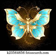 mecânico, borboleta