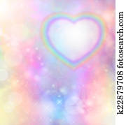 Rainbow Heart Background Rainbow Heart Background