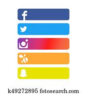 Social Network Strip Backgrounds Social Network Strip Backgrounds