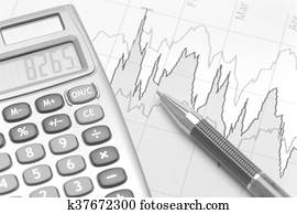 tabelle, von, finanziell, budget, calculat