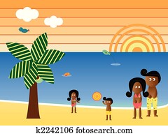 ראטרו, החף, משפחה אמריקאית אפריקנית