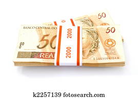 brasilianisch, geld