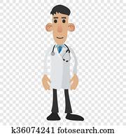 Doctor cartoon icon