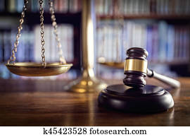Gavel, scales of justice and law books Gavel, scales of justice and law books