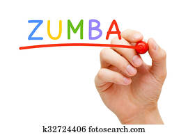 Zumba, rot, markierung Zumba, rot, markierung