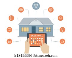 חכם, דיר, דירה, דוגמה, מושג