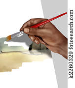 Artist at work Artist at work