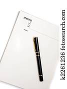 Blank memo pad notebook