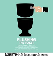 de descarga, el, toilet.