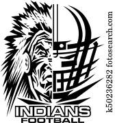 indianer, football indianer, football