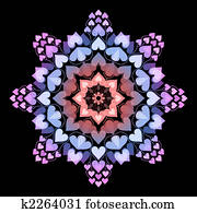 Mandala with hearts Mandala with hearts