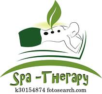 Spa massage logo 