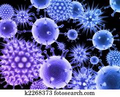 vírus, ilustração