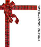 חג המולד נוכחי, אריג משובץ, כרע, רקע