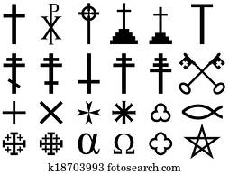 נוצרי, סמלים דתיים