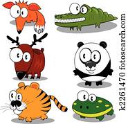 ציור היתולי, בעלי חיים