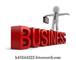 3d small people - business