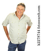 Casual Middle Aged Man