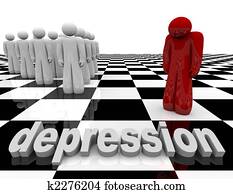Depression - One Person Stands Alone Depression - One Person Stands Alone
