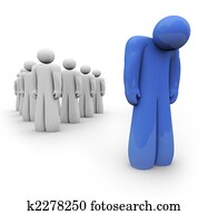 Feeling Blue - One Depressed Person Feeling Blue - One Depressed Person