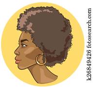 Portrait of beautiful black woman Portrait of beautiful black woman