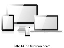 Tablet laptop phone monitor Tablet laptop phone monitor