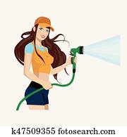 Water Hose Vectors | Our Top 1000+ Water Hose Clip Art | Fotosearch